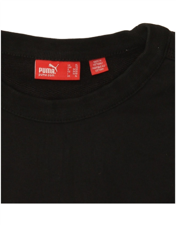 Pulover grafic pentru bărbați Puma, XL, negru