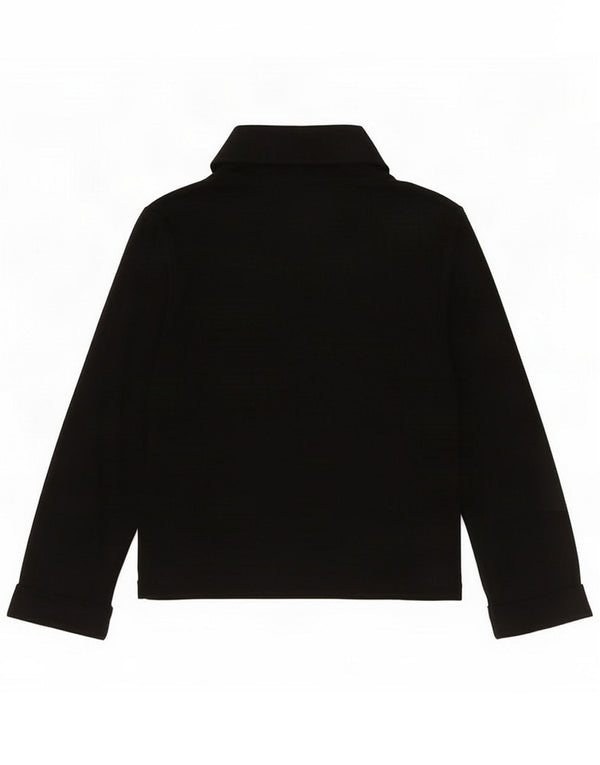Marks & Spencer Top cardigan deschis cu mâneci 3/4 pentru femei UK 12 Medium Black