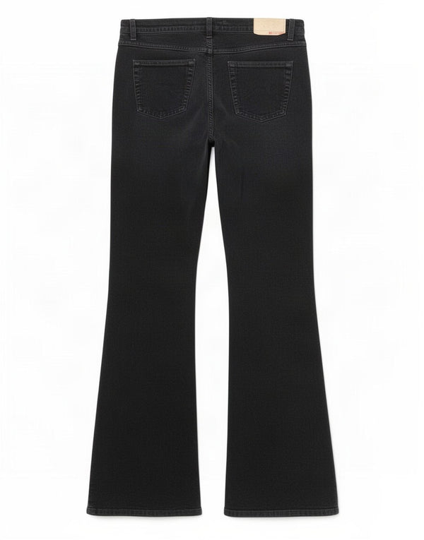 Mustang Pantaloni Flare din velur pentru femei L31 L34 bleumarin