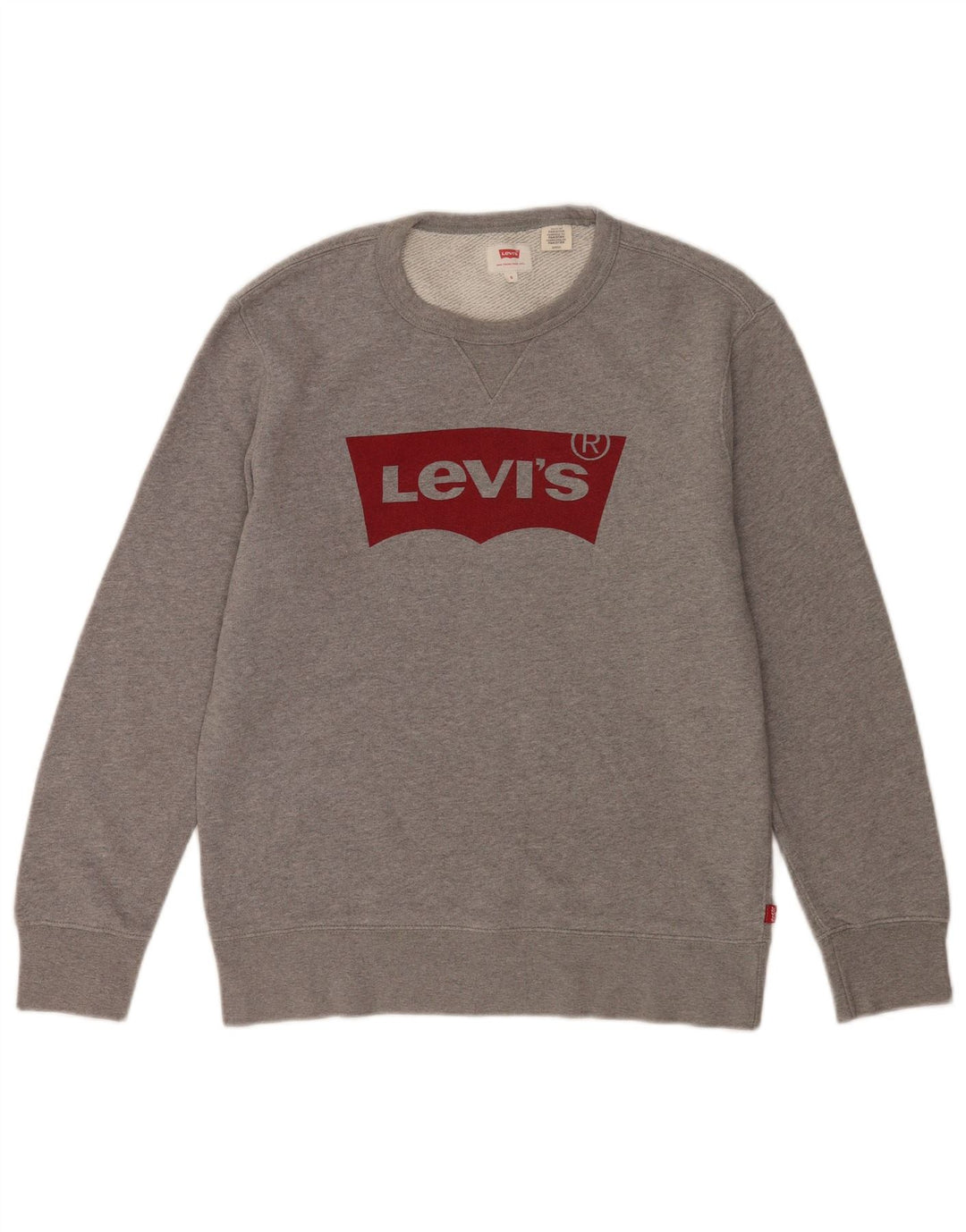 Levi's Pulover grafic pentru bărbați, bumbac mic, gri