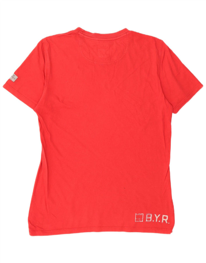 GAASTRA Mens Nautical Supplies Graphic T-Shirt Top Medium Red