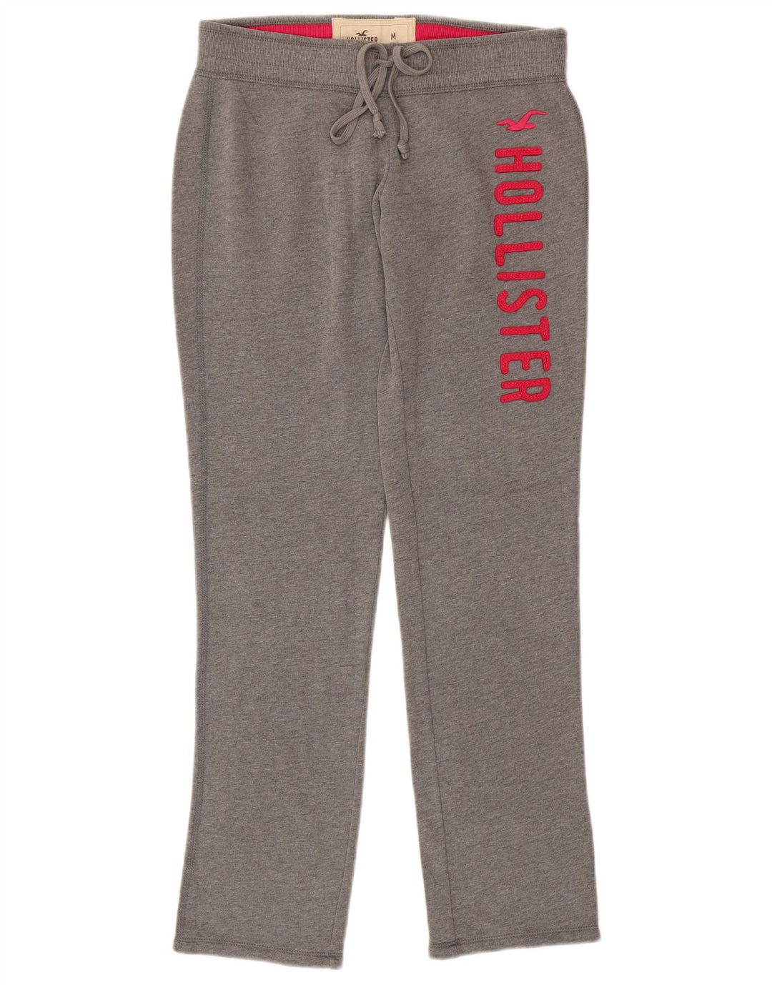Pantaloni de trening cu grafic pentru femei HOLLISTER UK 14 bumbac gri mediu