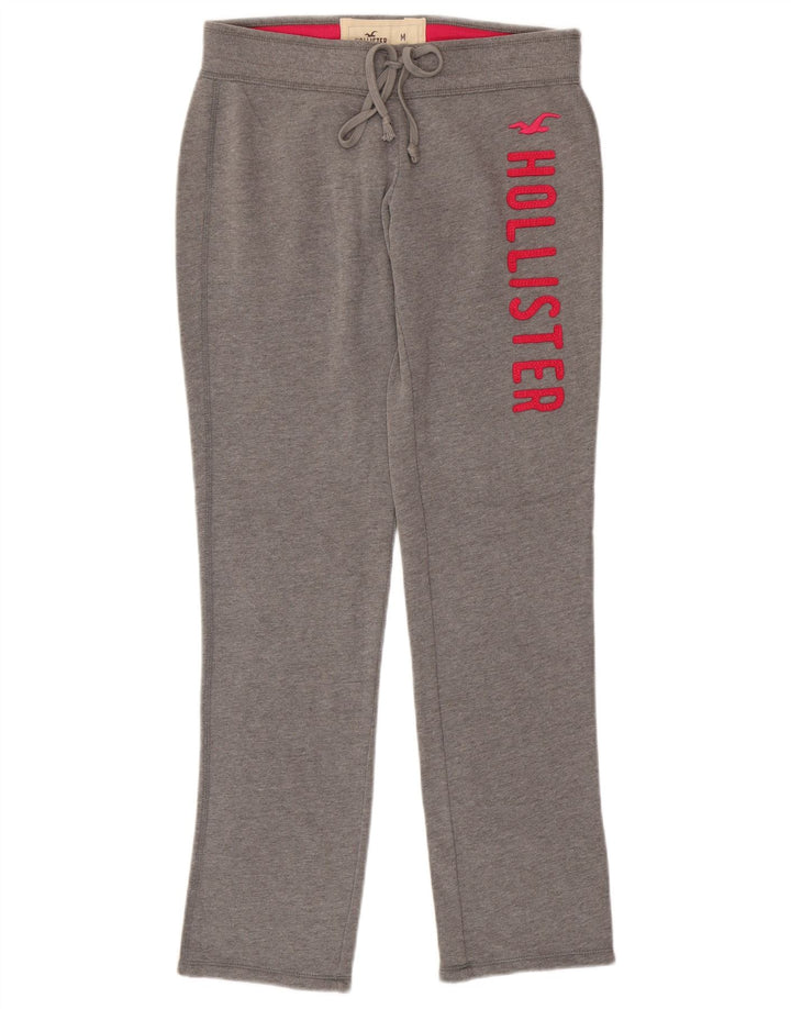 Pantaloni de trening cu grafic pentru femei HOLLISTER UK 14 bumbac gri mediu