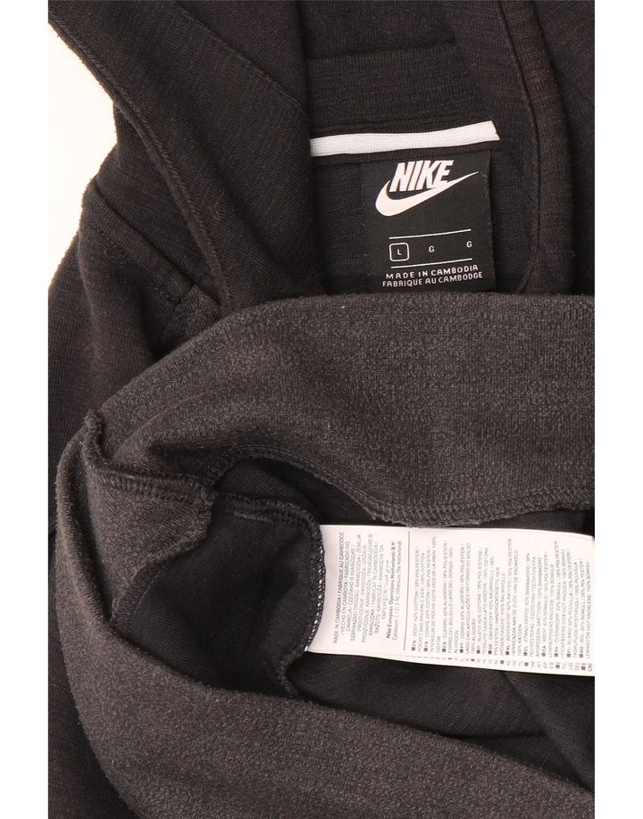 Pulover Nike pentru bărbați, mare, gri, color block, bumbac