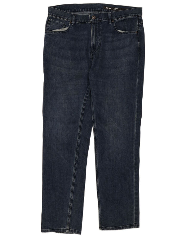 Blugi subțiri pentru bărbați Dkny W34 L30 Bumbac albastru