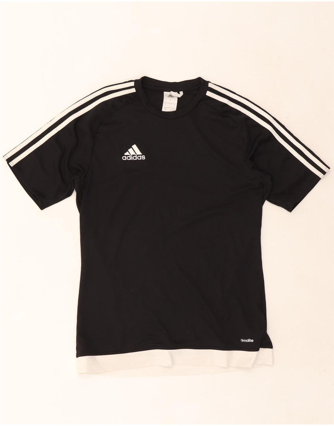Tricou Adidas Climalite pentru bărbați Top mic, negru, poliester color bloc