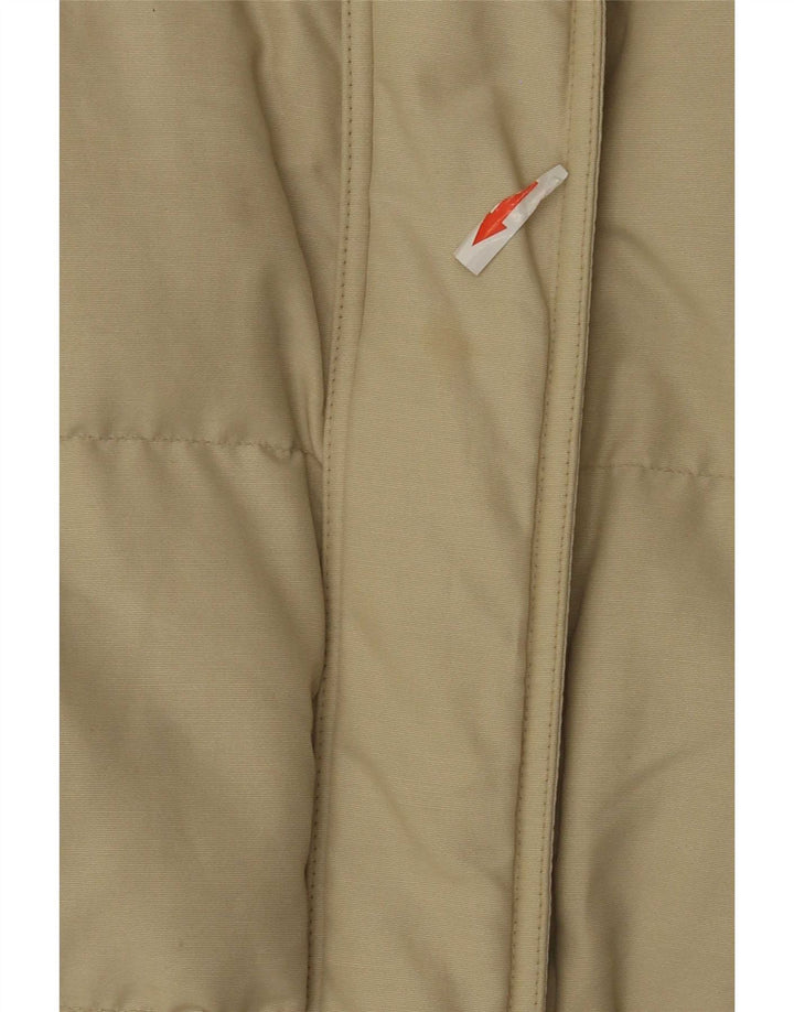 Palton căptușit supradimensionat pentru femei Woolrich UK 10 Nailon mic, bej