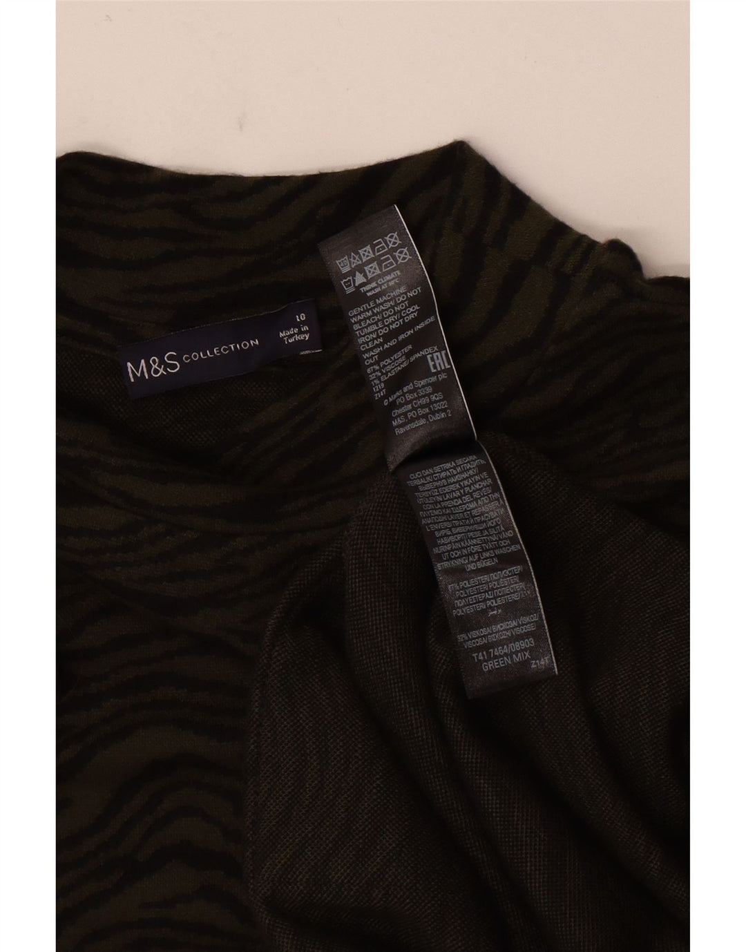Rochie schimbătoare pentru femei Marks & Spencer UK 10 Small Khaki Animal Print