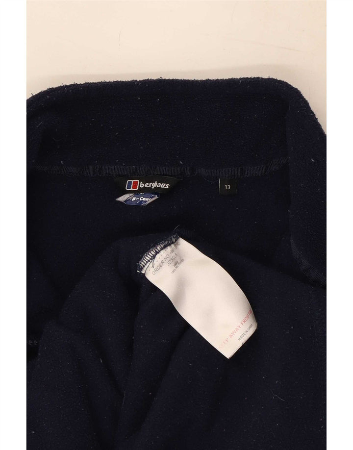 Jachetă din lână Berghaus pentru băieți 12-13 ani, albastru bleumarin, poliester