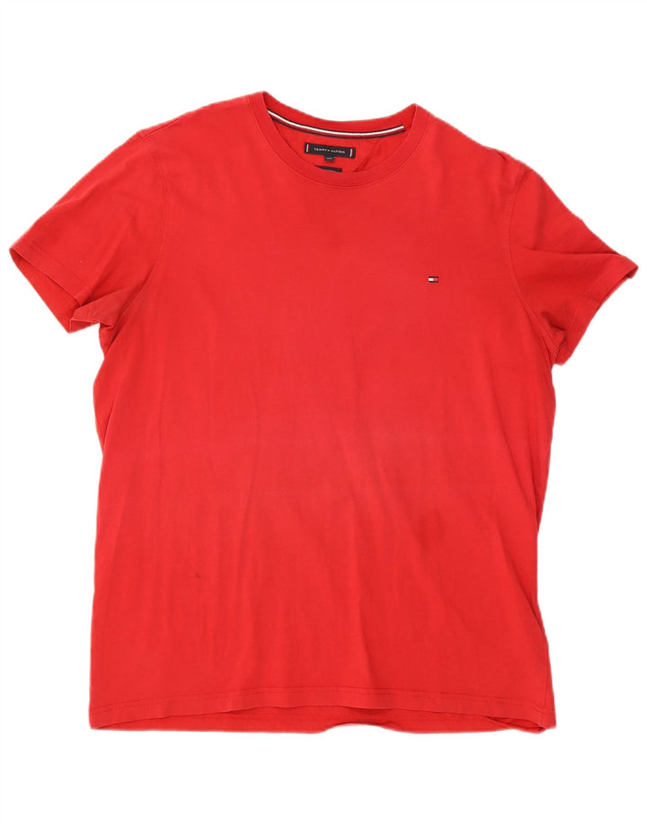 Tricou Tommy Hilfiger pentru femei Top 2XL bumbac roșu