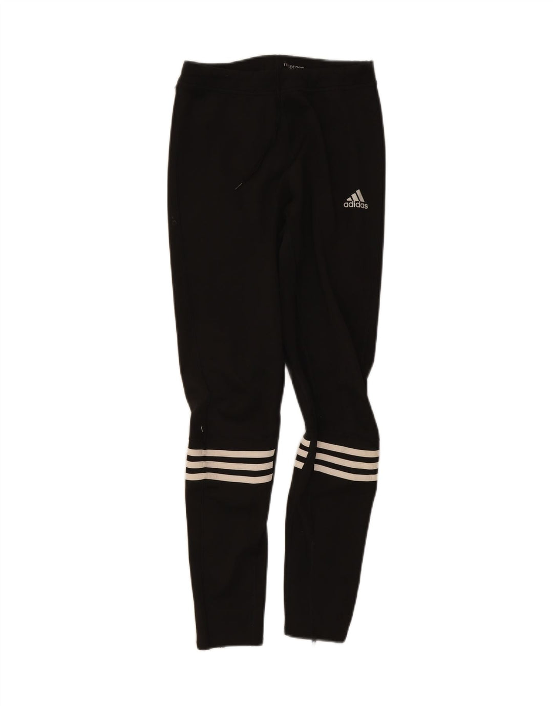 ADIDAS Womens Leggings UK 14 Medium Black Vintage Adidas and Second-Hand Adidas from Messina Hembry 
