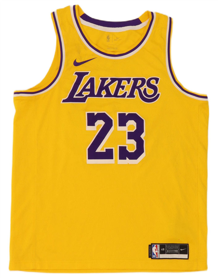 Top cu vestă grafică Nike pentru bărbați Lakers, mare, galben din poliester