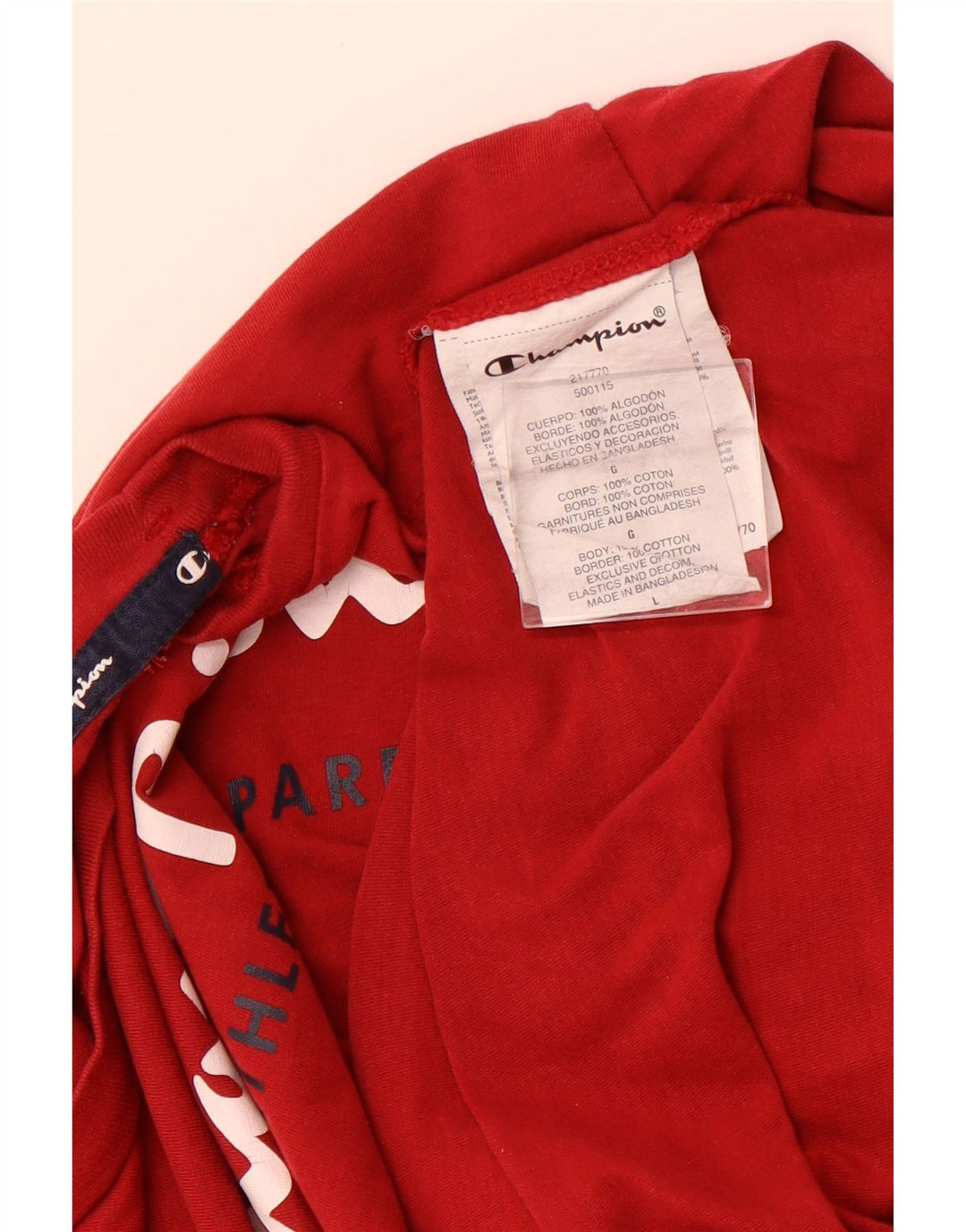 Tricou grafic pentru bărbați CHAMPION Top mare bumbac roșu