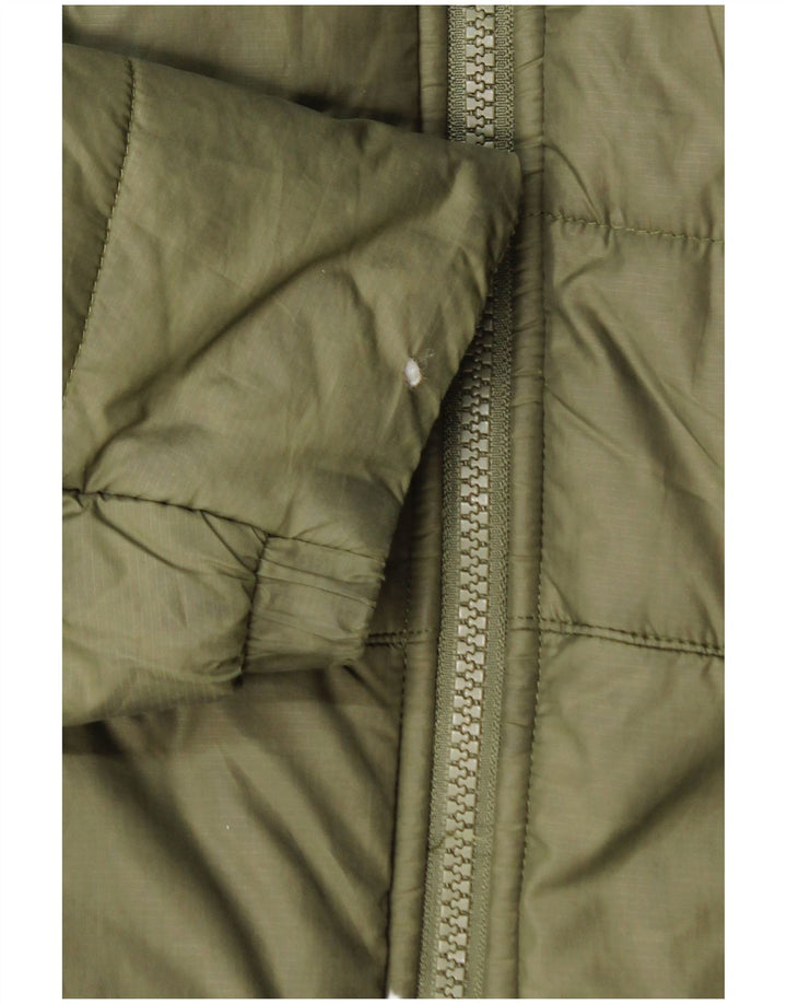 Jachetă căptușită cu glugă Nike pentru bărbați UK 38 Poliester kaki mediu