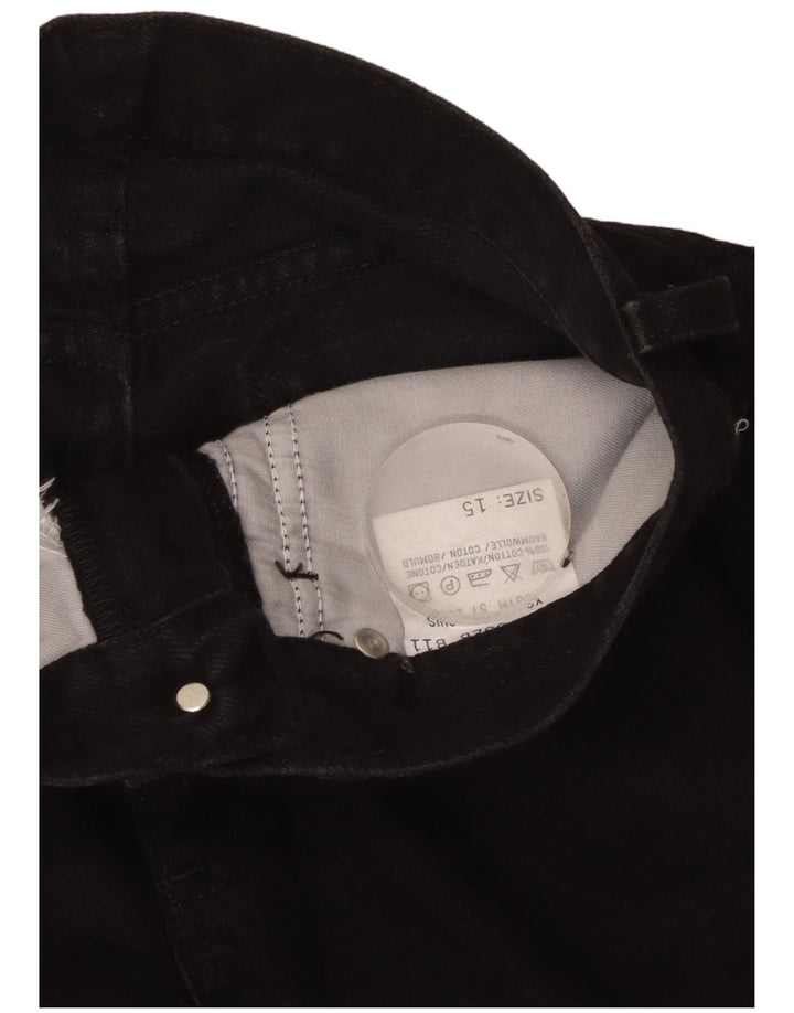 Blugi conici LEE pentru femei cu talie înaltă W28 L33 bumbac negru