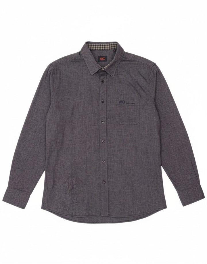 AVIREX Mens Shirt Medium Blue Cotton