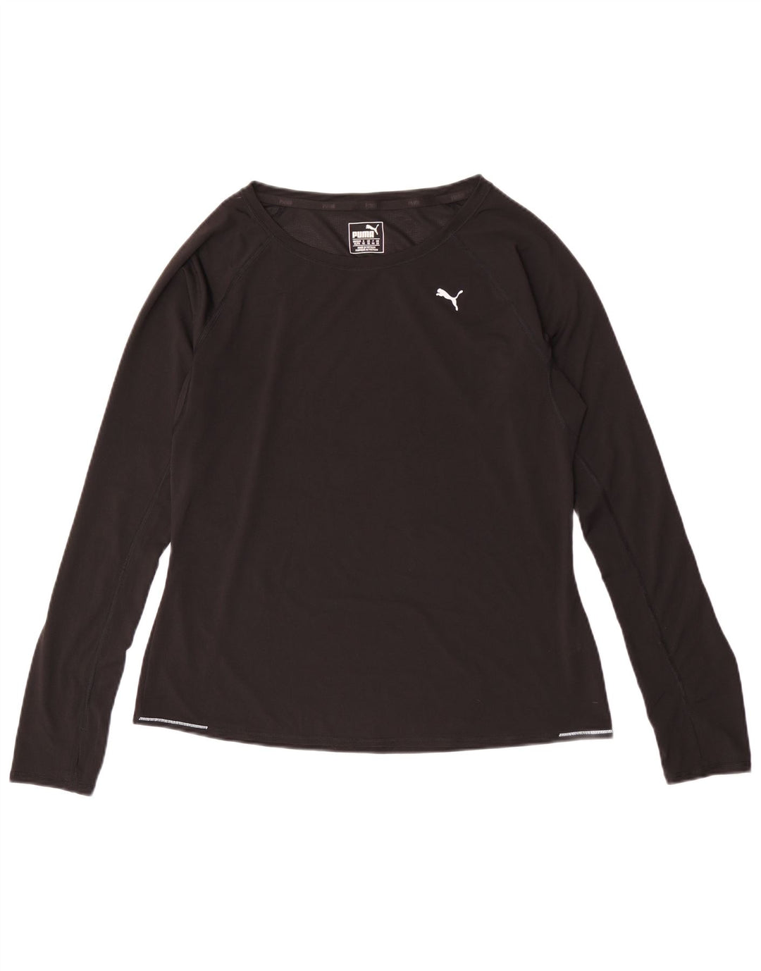 Top pentru femei Puma cu mânecă lungă UK 16, mare, negru, poliester