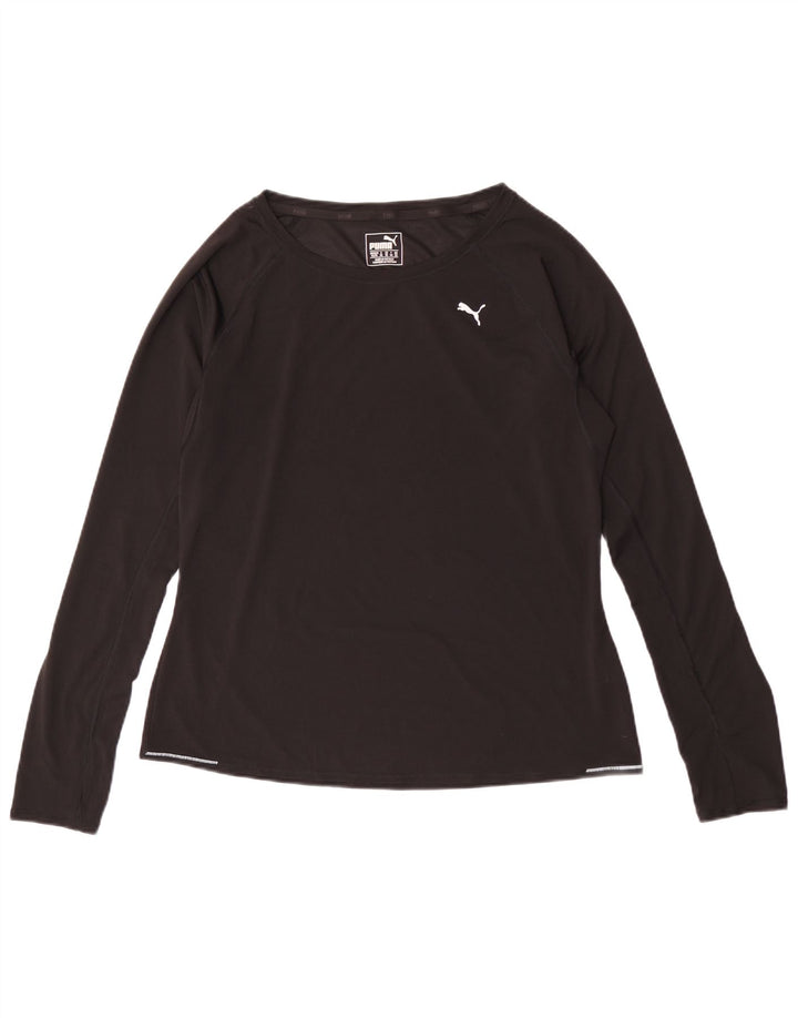 Top pentru femei Puma cu mânecă lungă UK 16, mare, negru, poliester