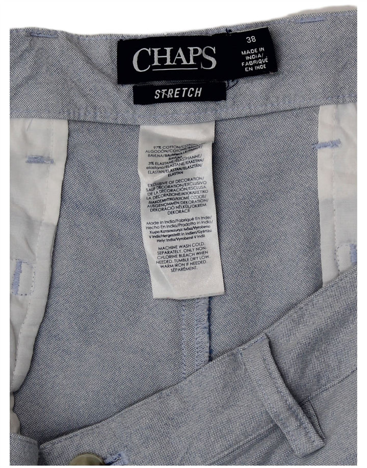 Pantaloni scurți chino pentru bărbați Chaps W38 XL, bumbac albastru
