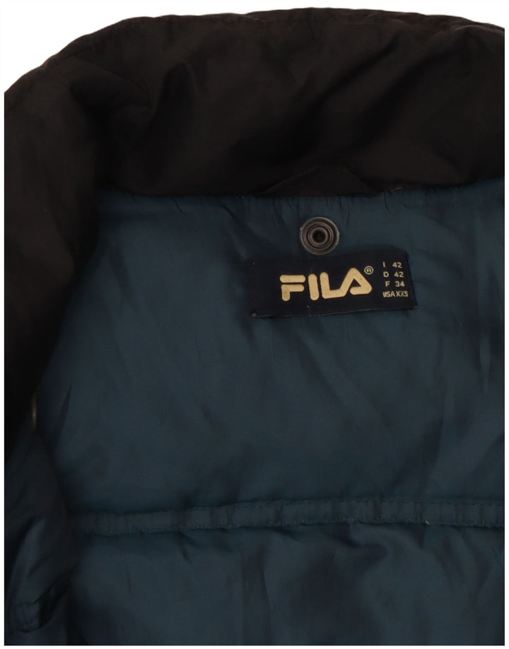 Jachetă căptușită pentru femei FILA IT 42 Medium Black Nylon