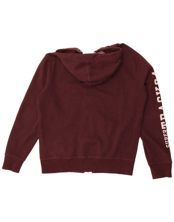 Pulover pentru bărbați Superdry Graphic Zip Hoodie 2XL bumbac burgundy