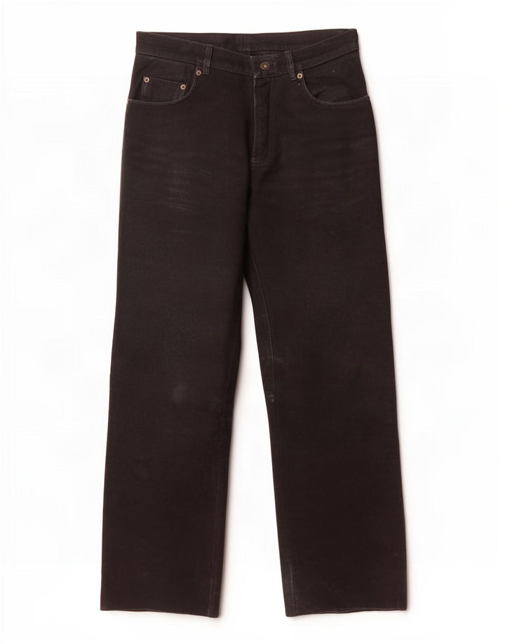 Hard Leather Stuff Pantaloni drepti pentru bărbați W33 L30 negri