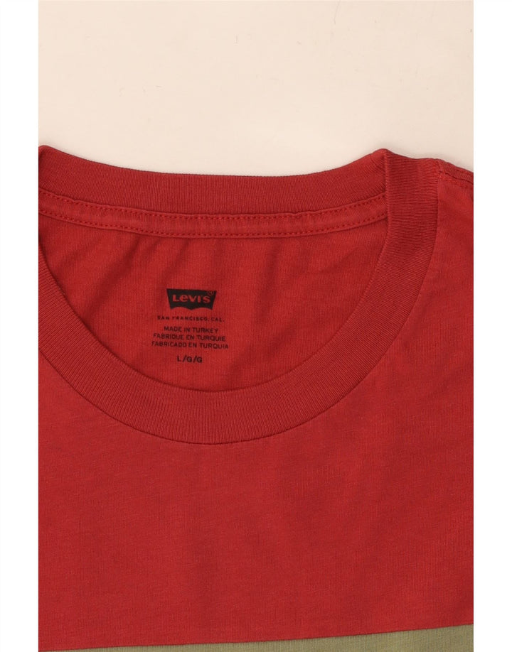 Tricou grafic pentru bărbați LEVI'S Top mare roșu Colorblock
