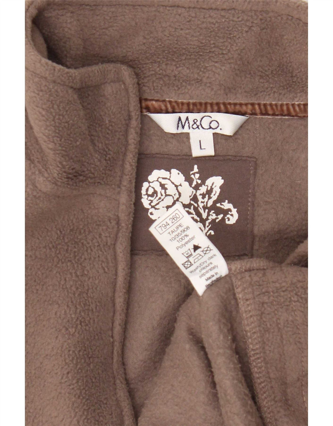 M&Co Fleece Gilet UK 16, mare, maro, poliester