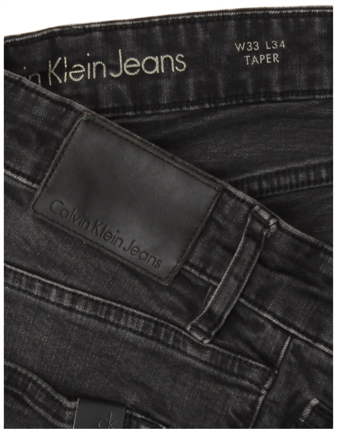 Blugi conici pentru bărbați Calvin Klein W33 L29 bumbac gri