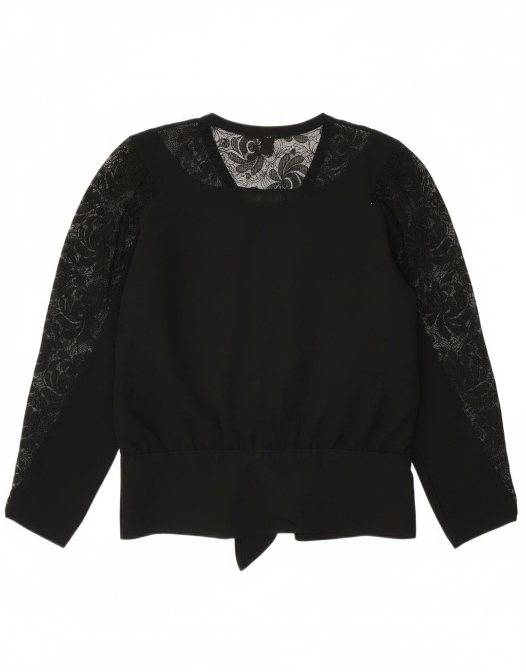 Bluză Superior pentru femei cu mânecă lungă Top EU 40 Medium Black Viscose