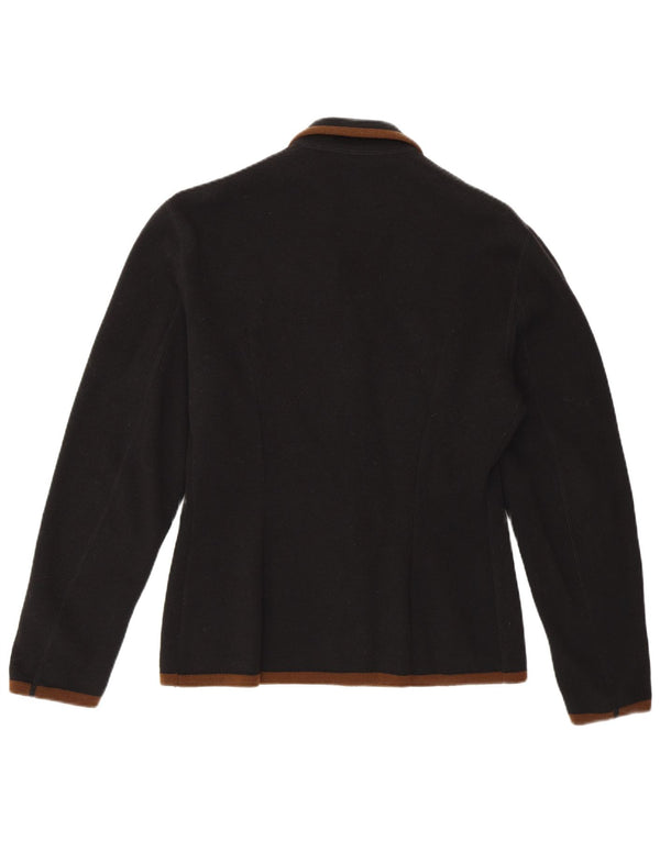 Pulover Cardigan Vintage pentru Damă UK 16 Mare Lână Nouă Neagră