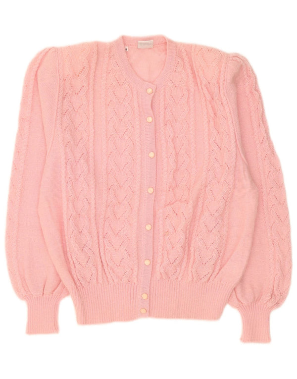 Pulover cardigan pentru femei Luciana IT 46 Mohair roz mare