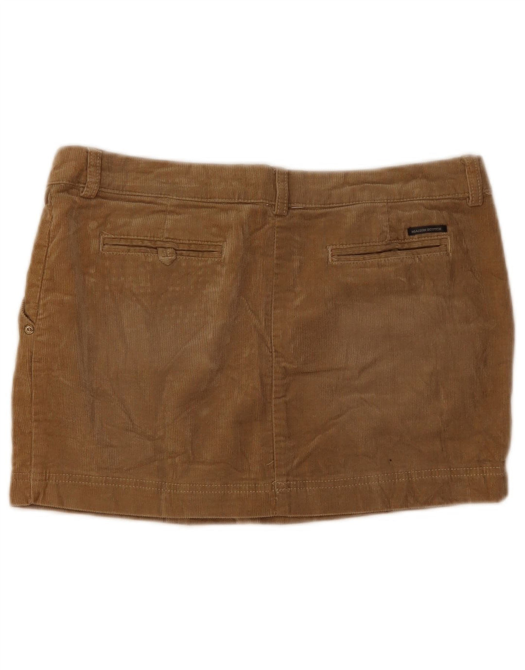 Fusta mini din velur pentru femei Maison Scotch W34 Maro mare