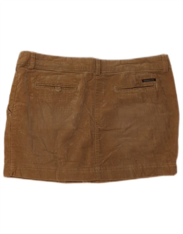 Fusta mini din velur pentru femei Maison Scotch W34 Maro mare