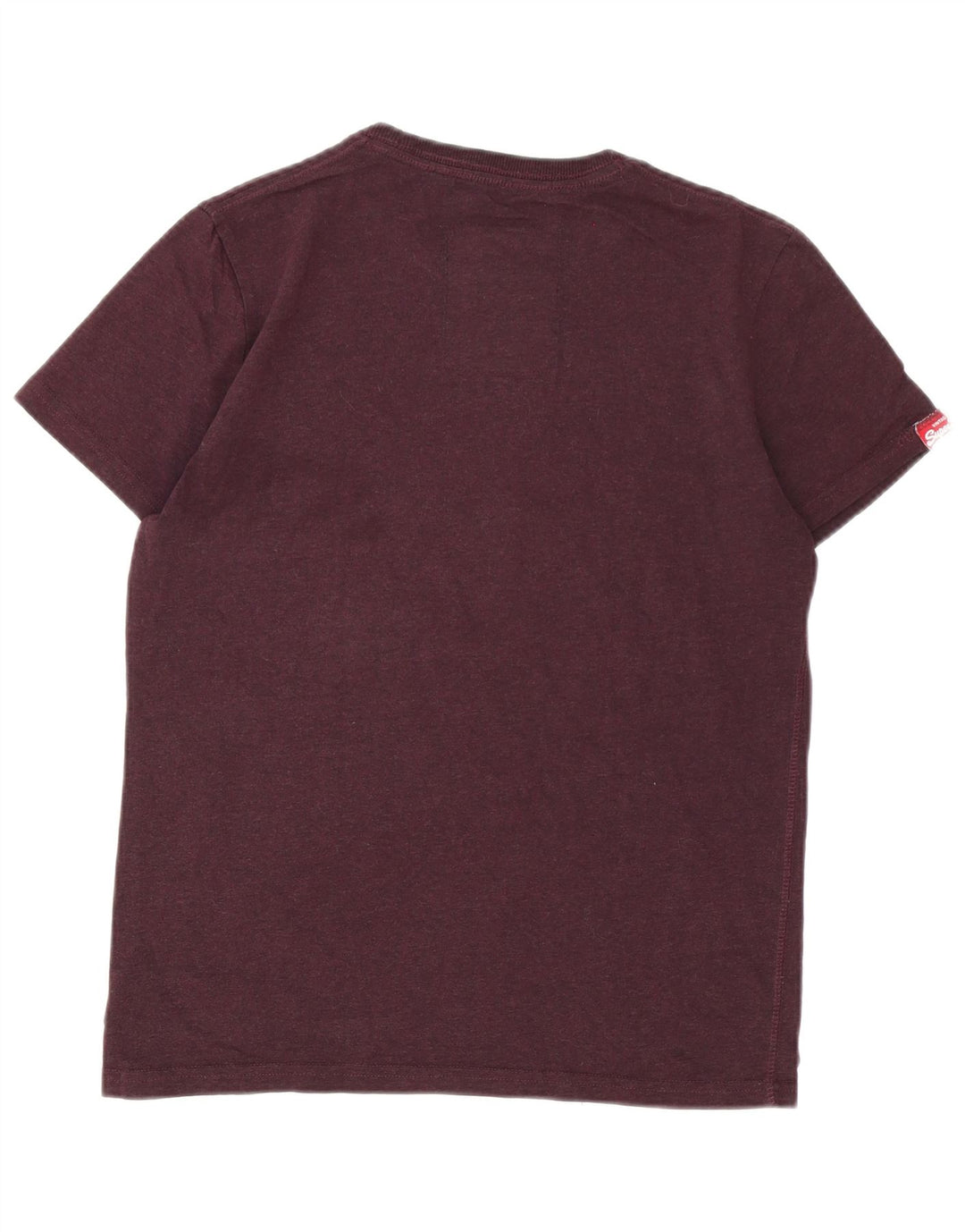 Tricou grafic pentru bărbați Superdry Top Medium Burgundy Bumbac