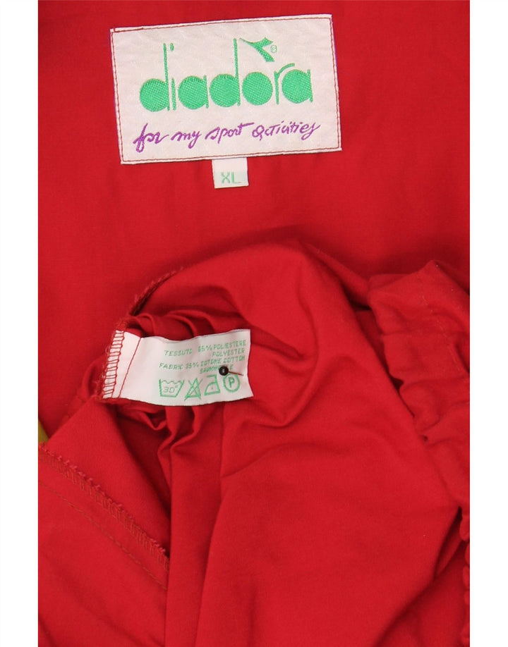 Jachetă utilitare supradimensionată pentru bărbați Diadora UK 42 XL poliester roșu