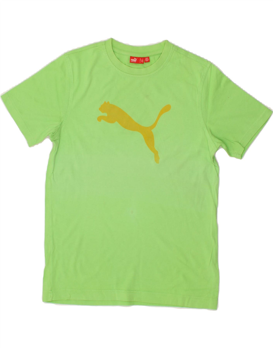 PUMA Mens Graphic T-Shirt Top Small Green Cotton Vintage Puma and Second-Hand Puma from Messina Hembry 