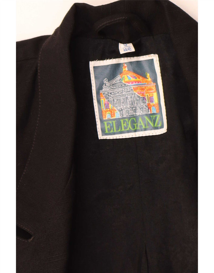 Jachetă Vintage pentru femei supradimensionată UK 10 Small Black