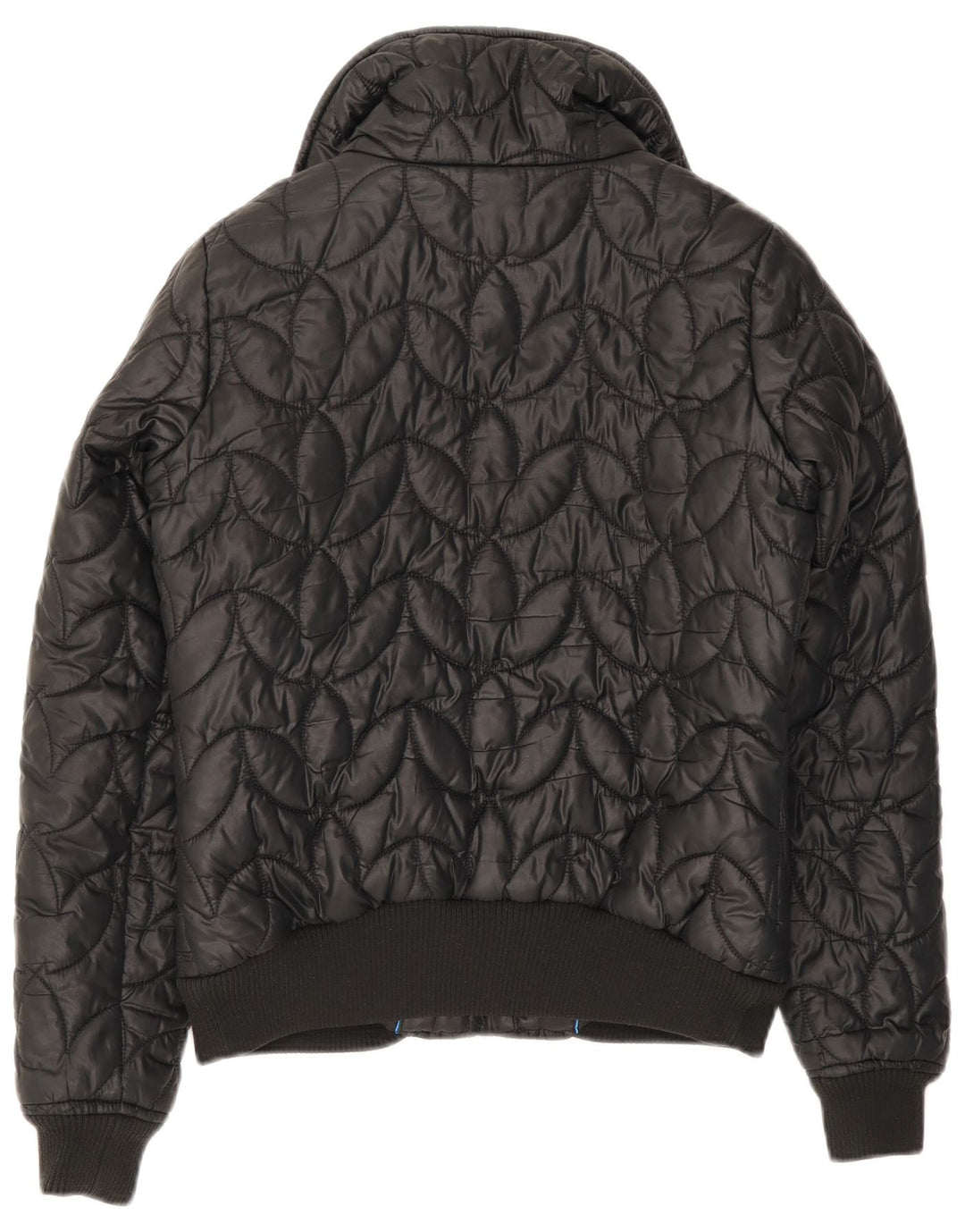 Jachetă Bomber căptușită pentru femei Adidas UK 12 Poliester mediu negru