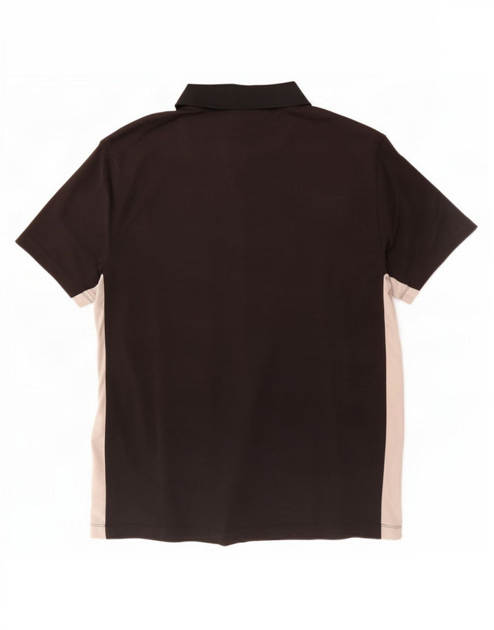 Tricou polo Nike pentru bărbați Marea Britanie 42/44, mare, negru, poliester