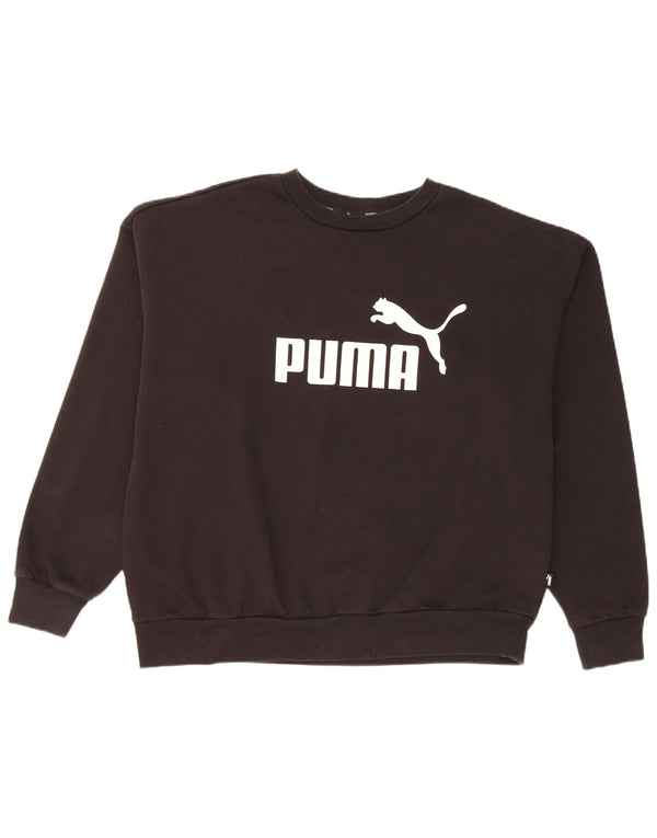 Pulover cu grafic pentru femei Puma, UK 18 XL, bumbac negru