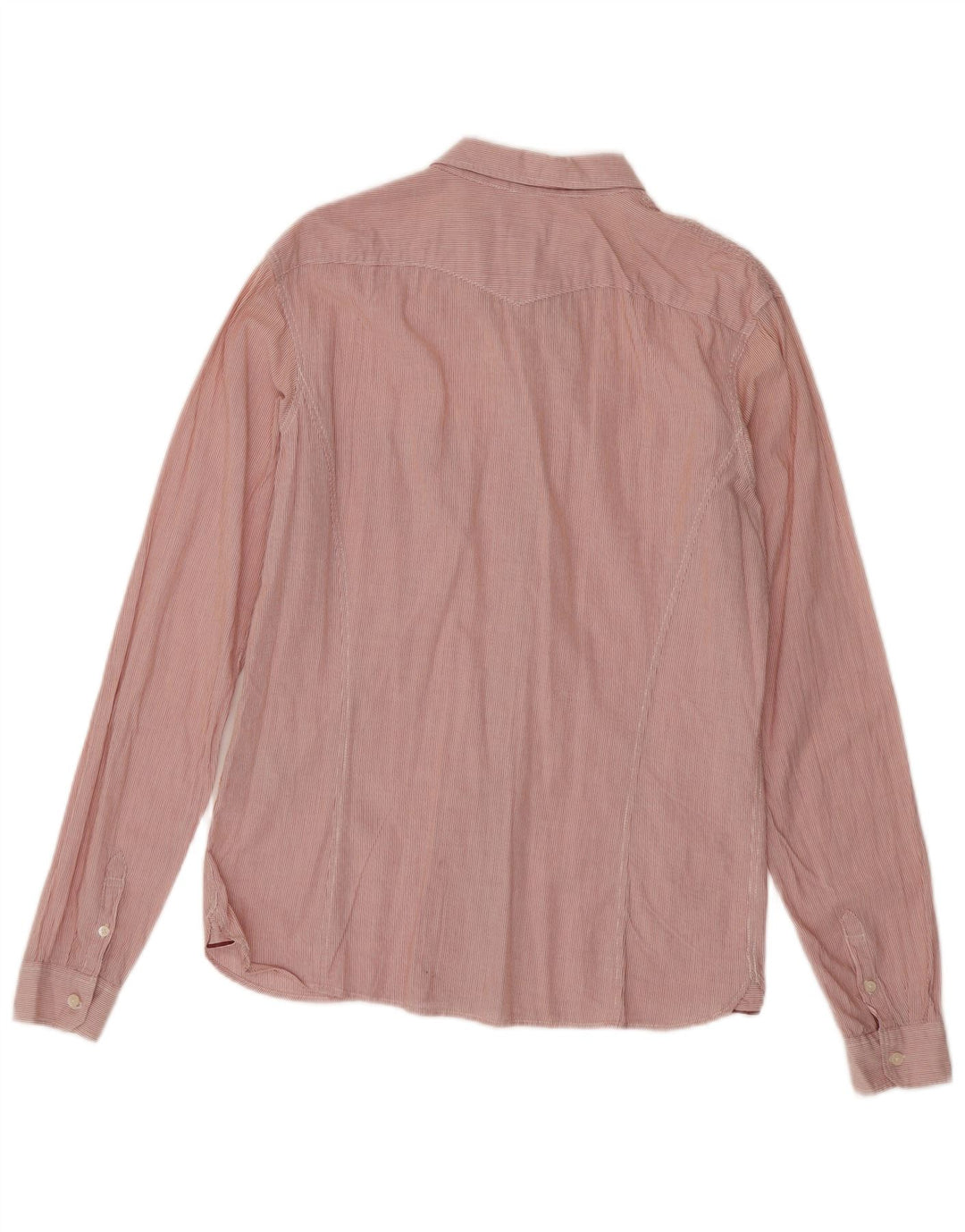 Cămașă Levi's pentru femei UK 16, mare, roșu, bumbac cu dungi