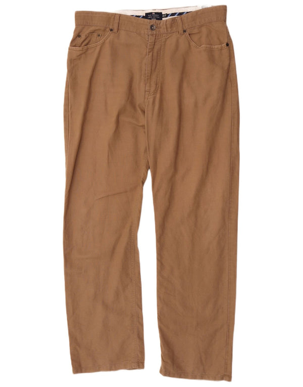 Marks & Spencer Pantaloni casual drepti pentru bărbați Blue Harbour W36 L31 maro