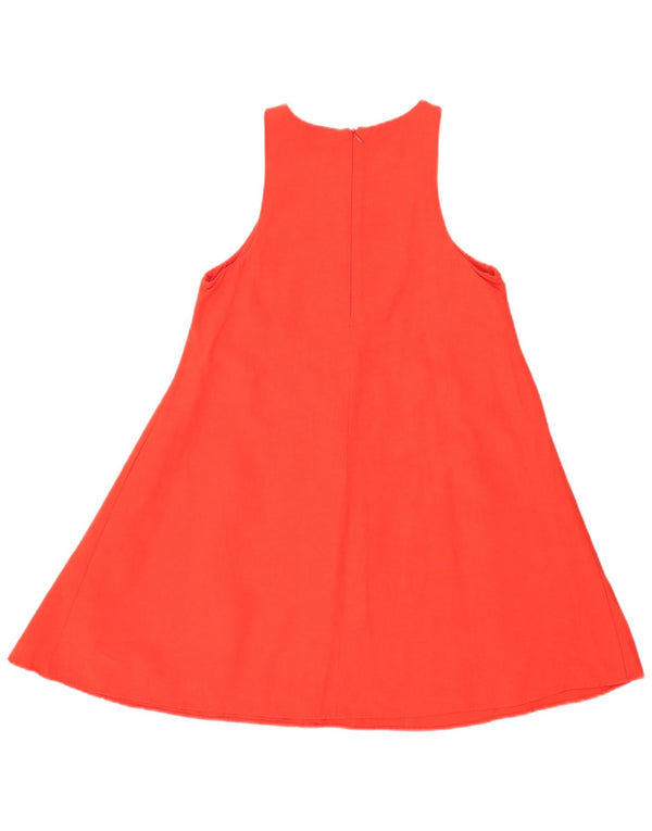 Rochie A-Line Obișnuită fără mâneci Zara Femei UK 8 Mic Roșu Viscoză
