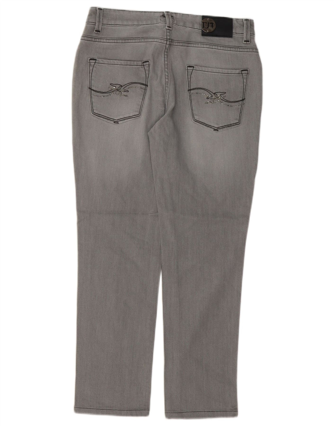 Trussardi blugi slim pentru femei W27 L27 bumbac gri