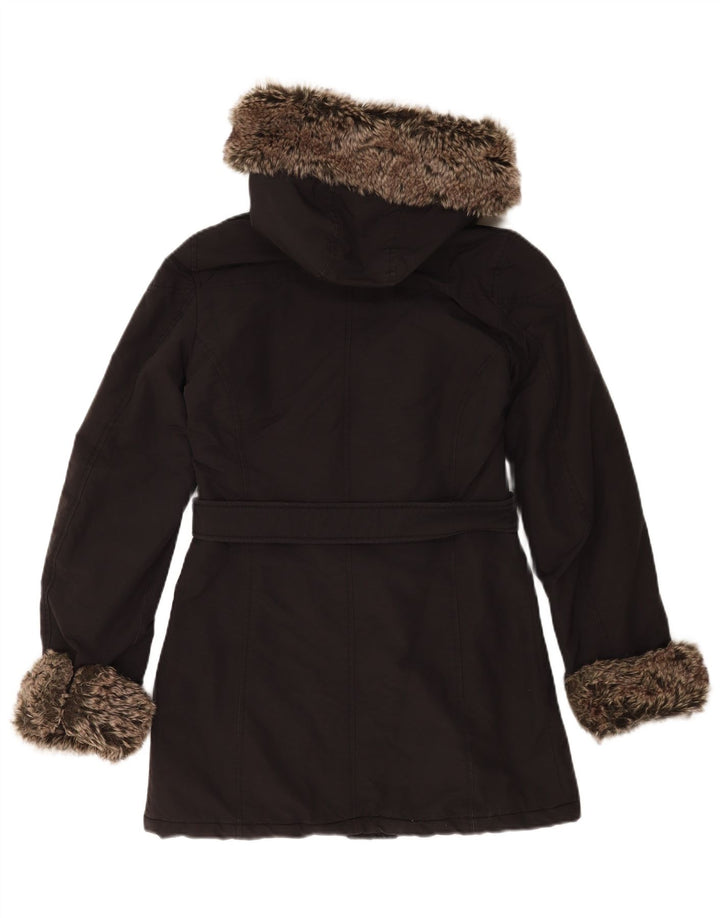Jachetă parka supradimensionată cu glugă pentru femei Refrigue UK 6 XS Nylon negru