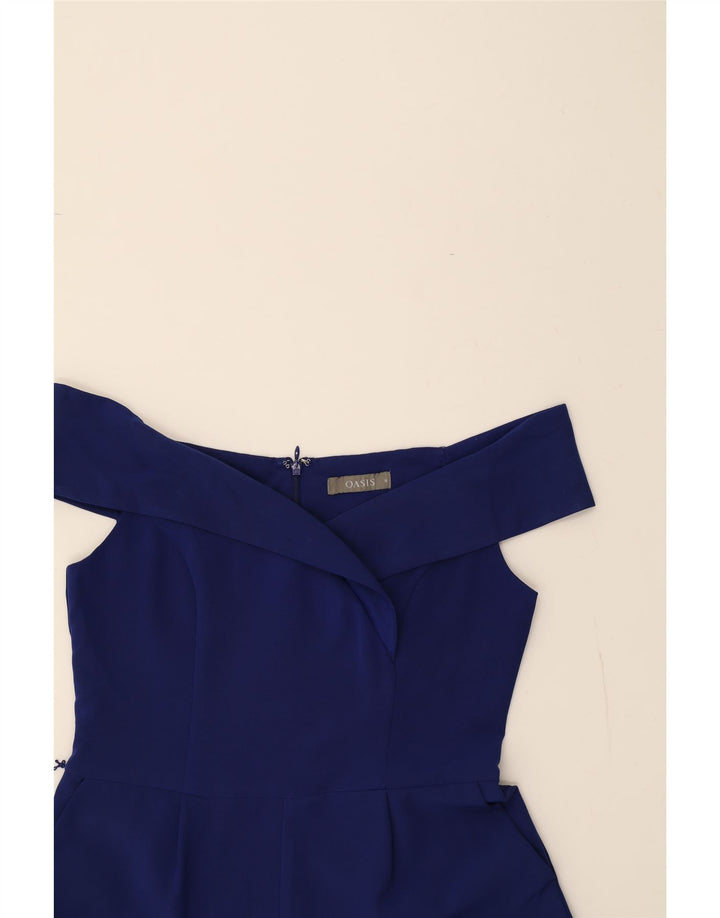 OASIS Womens Jumpsuit UK 10 Small  Blue Polyester Vintage Oasis and Second-Hand Oasis from Messina Hembry 
