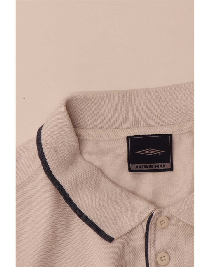 Tricou polo Umbro XL alb pentru bărbați