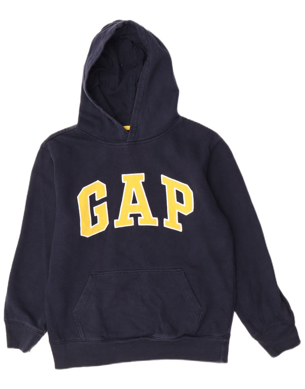 Gap Boys Pulover cu glugă grafic 13-14 ani 2XL bumbac bleumarin