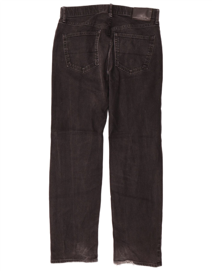 Blugi drepți obișnuiți pentru bărbați Marks & Spencer W32 L31 bumbac negru